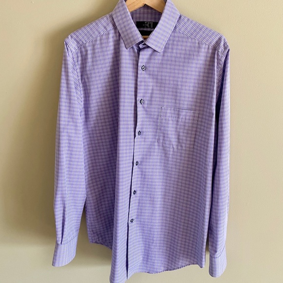 👔 Simons Violet Check Shirt - Picture 2 of 2
